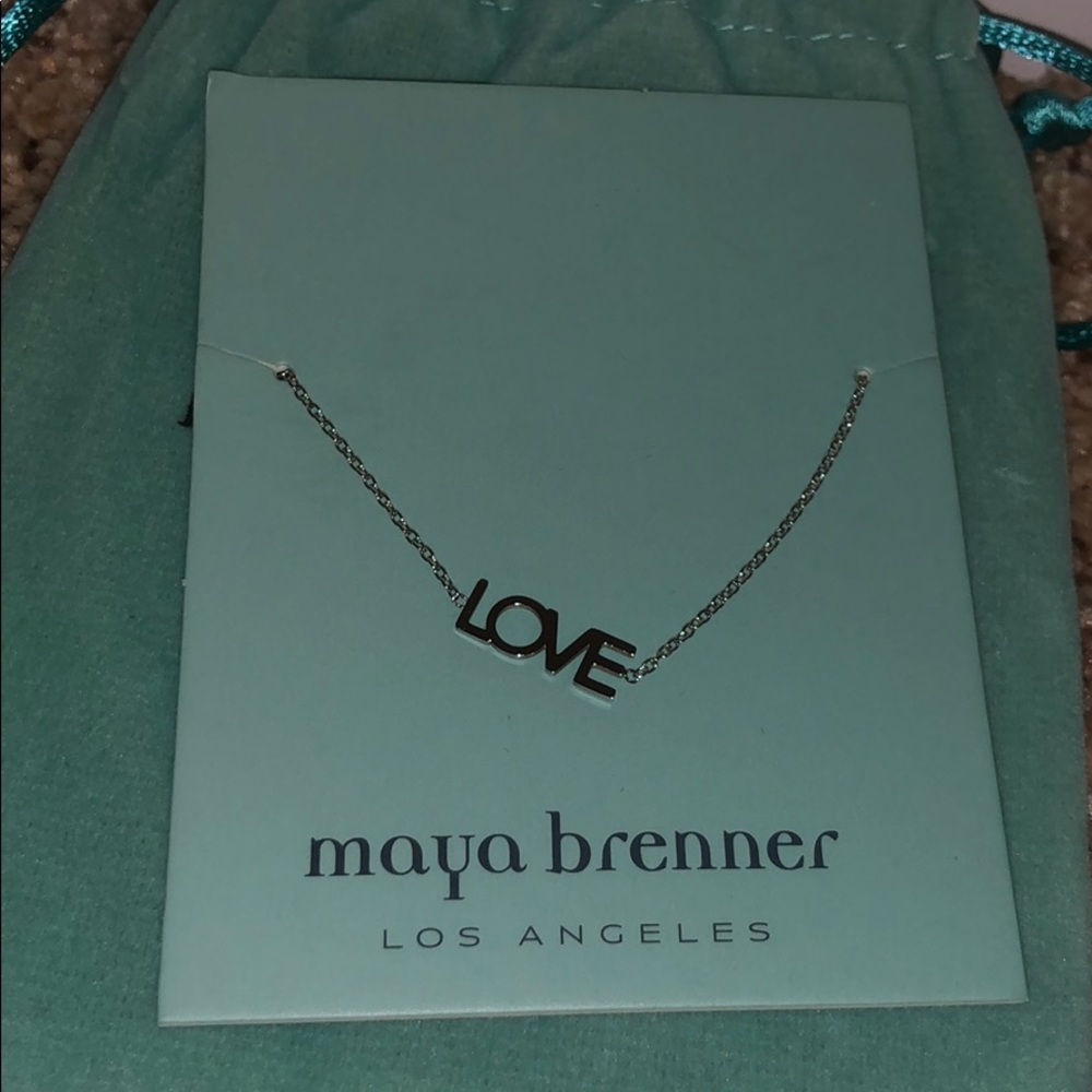 Maya Brenner LOVE silver bracelet